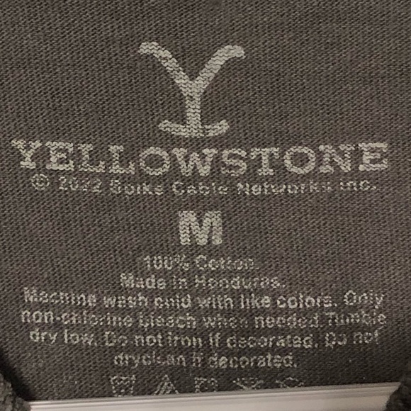 Gray Yellowstone Graphic Tee, Adult Size Medium - Picture 4 of 4
